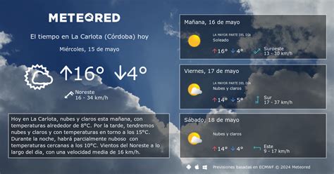 tiempo en la carlota 14 días|El Tiempo en La Carlota, Córdoba